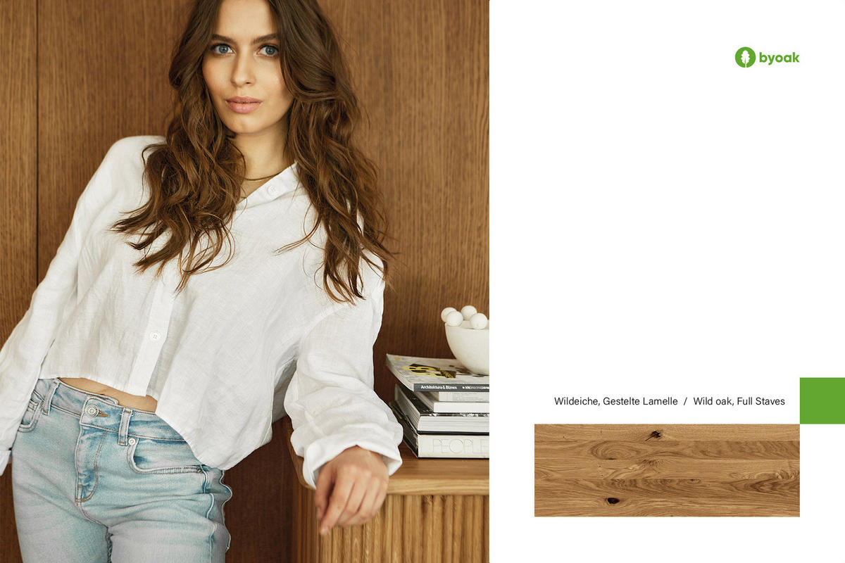 KOMMODE LINA Wildeiche - Wildeiche, Holz (144/87/46cm) - byoak