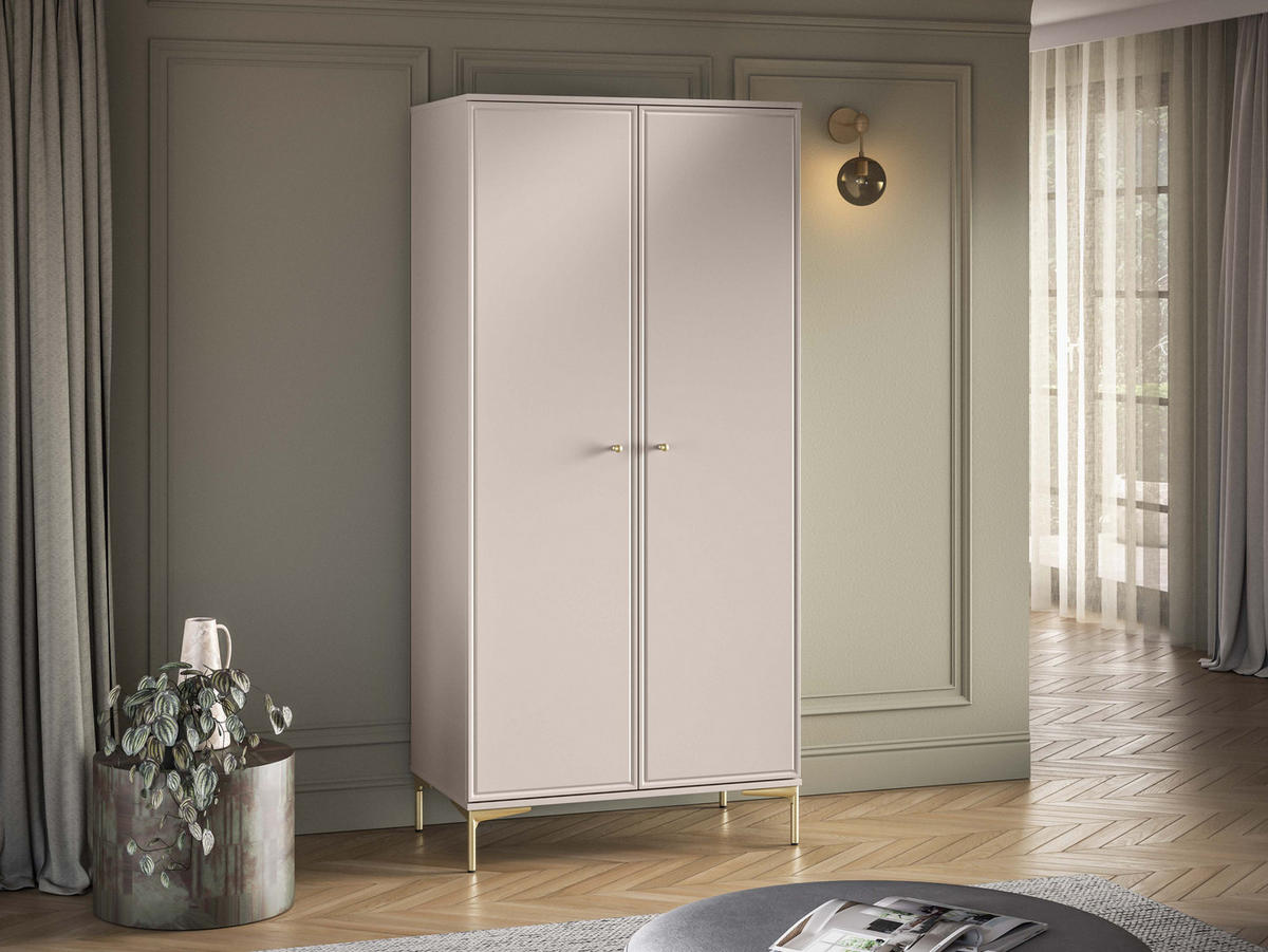 WOHNZIMMER Set 3-tlg. – Sandro – Kaschmir - Sandfarben/Kaschmir, Holzwerkstoff (89/190/53cm) - hi-markt