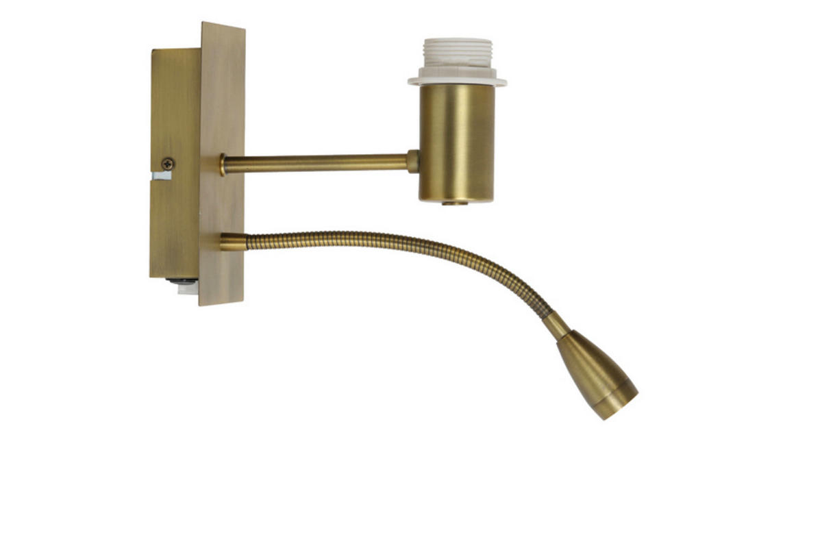 WANDLEUCHTE Regina Bronze 20/11/35 cm - Bronzefarben, Metall (11/35/20cm) - Light & Living