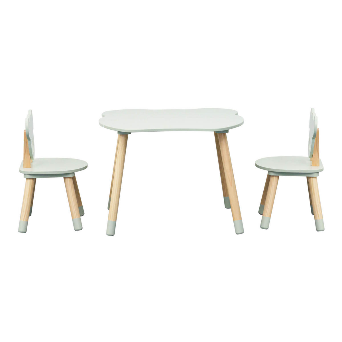 KINDERSITZGRUPPE Grün 56/60/44 cm - Pastellgrün, Holzwerkstoff (60/44/56cm) - Mobili Rebecca