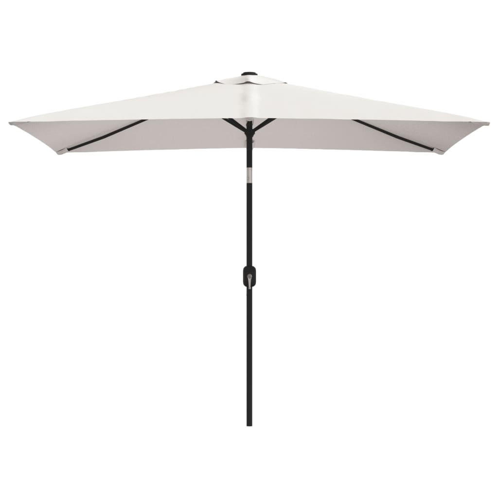 SONNENSCHIRM 200/300 Cm Sandweiss Rechteckig - Weiß, Textil (300/200cm) - vidaXL