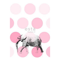 FOTOTAPETE Elefant 186 x 279 cm - Schwarz, Papier (186/279cm) - ESTAhome