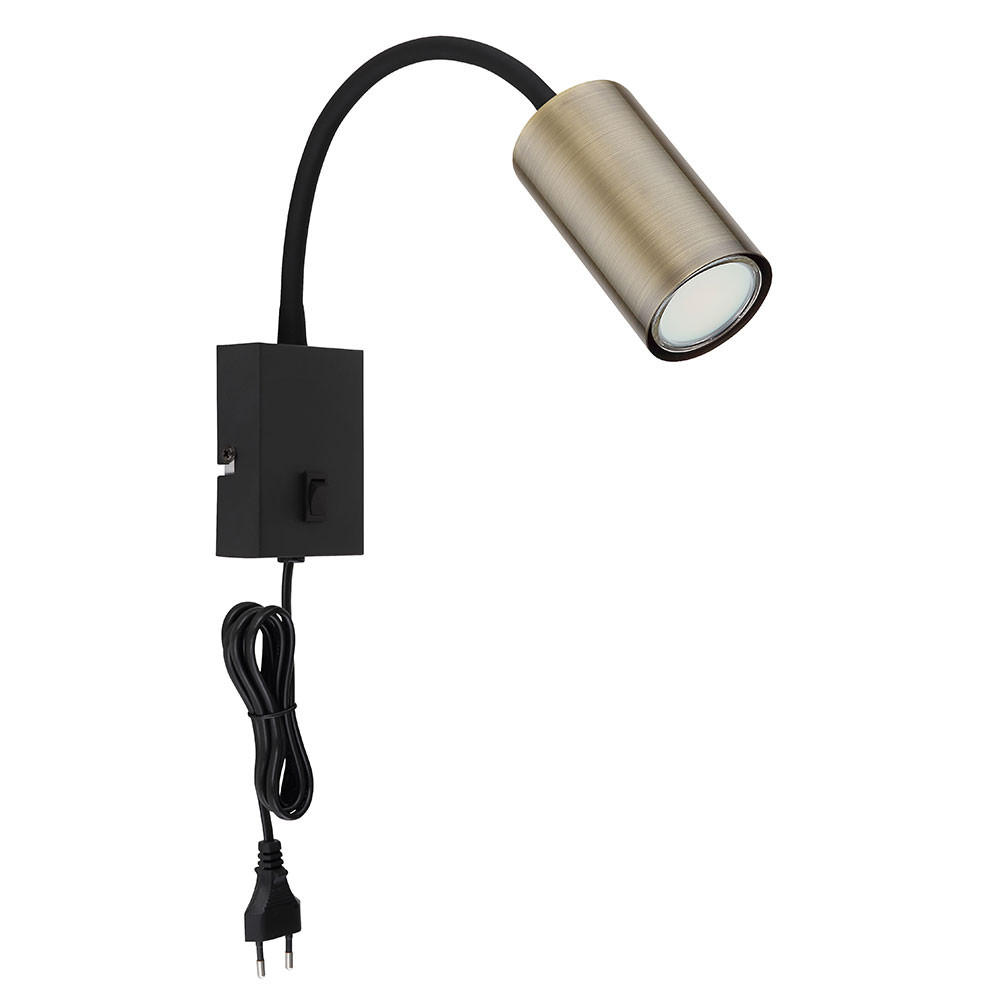Globo Lighting Wandleuchte Schwarz 7x44x32 cm