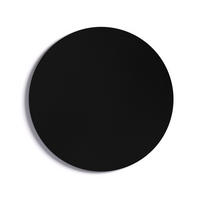 MAGNETTAFEL Runde schwarze SLIMboard Durchmesser 40 cm – rahmenlose Magnettafel - Schwarz, Metall (40/40/0.3cm) - ALLboards