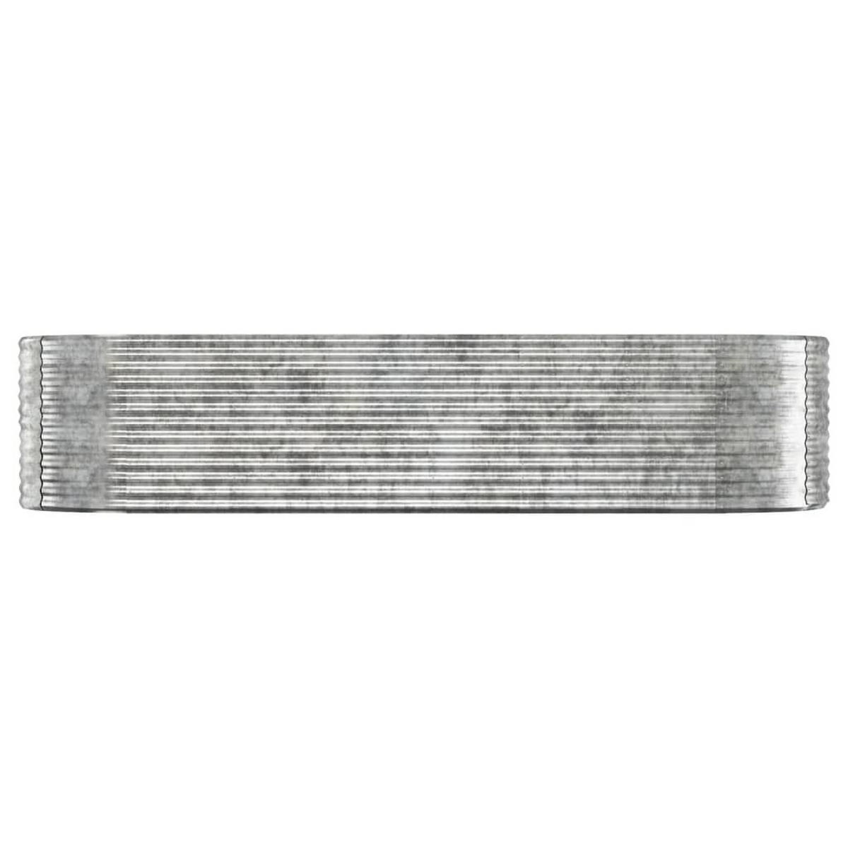 HOCHBEET Verzinkter Stahl 322x100x68 cm Silbern - Silberfarben, Metall (100/68/322cm) - furnicato
