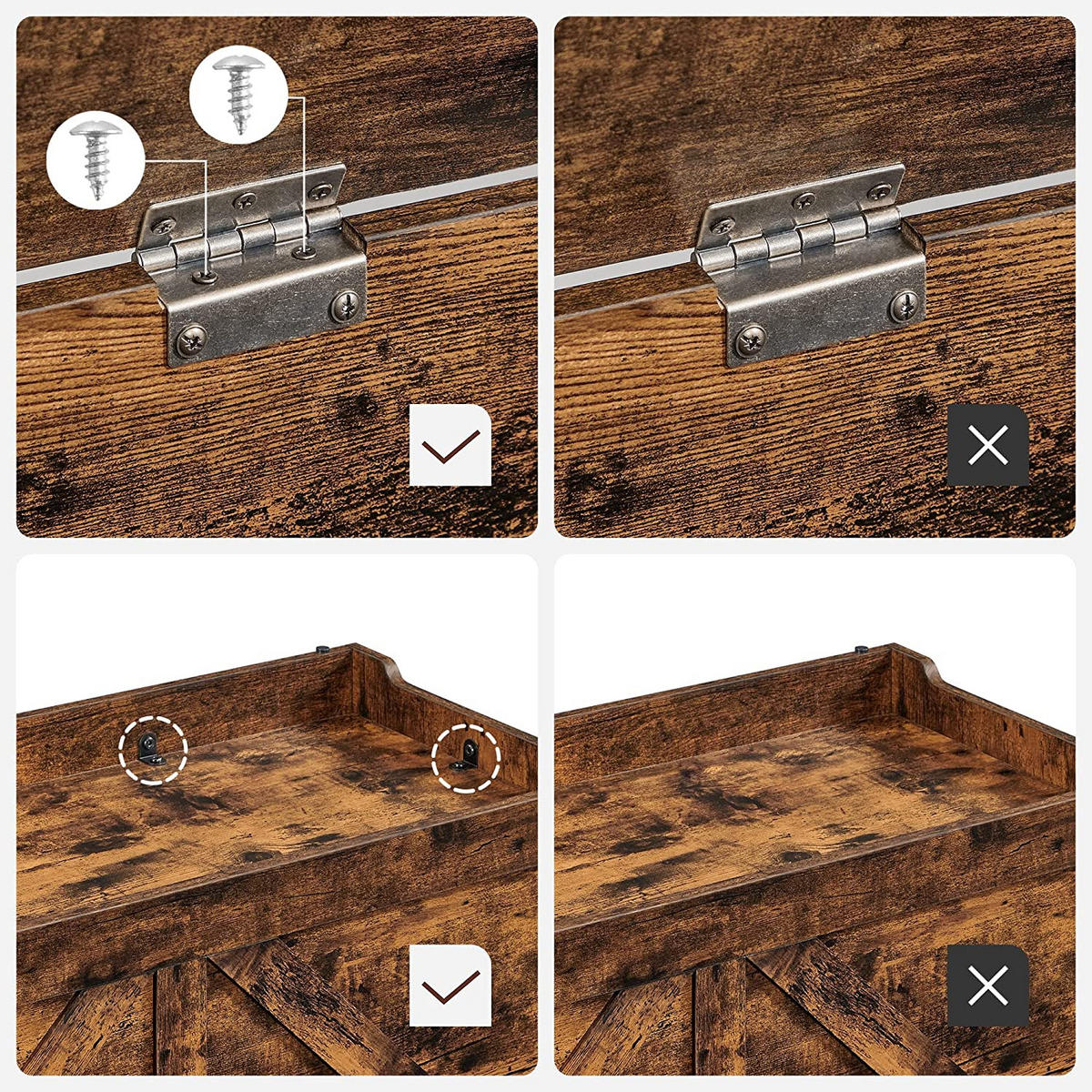 SITZBANK - Braun, Holzwerkstoff (40/46/100cm) - Hansiro