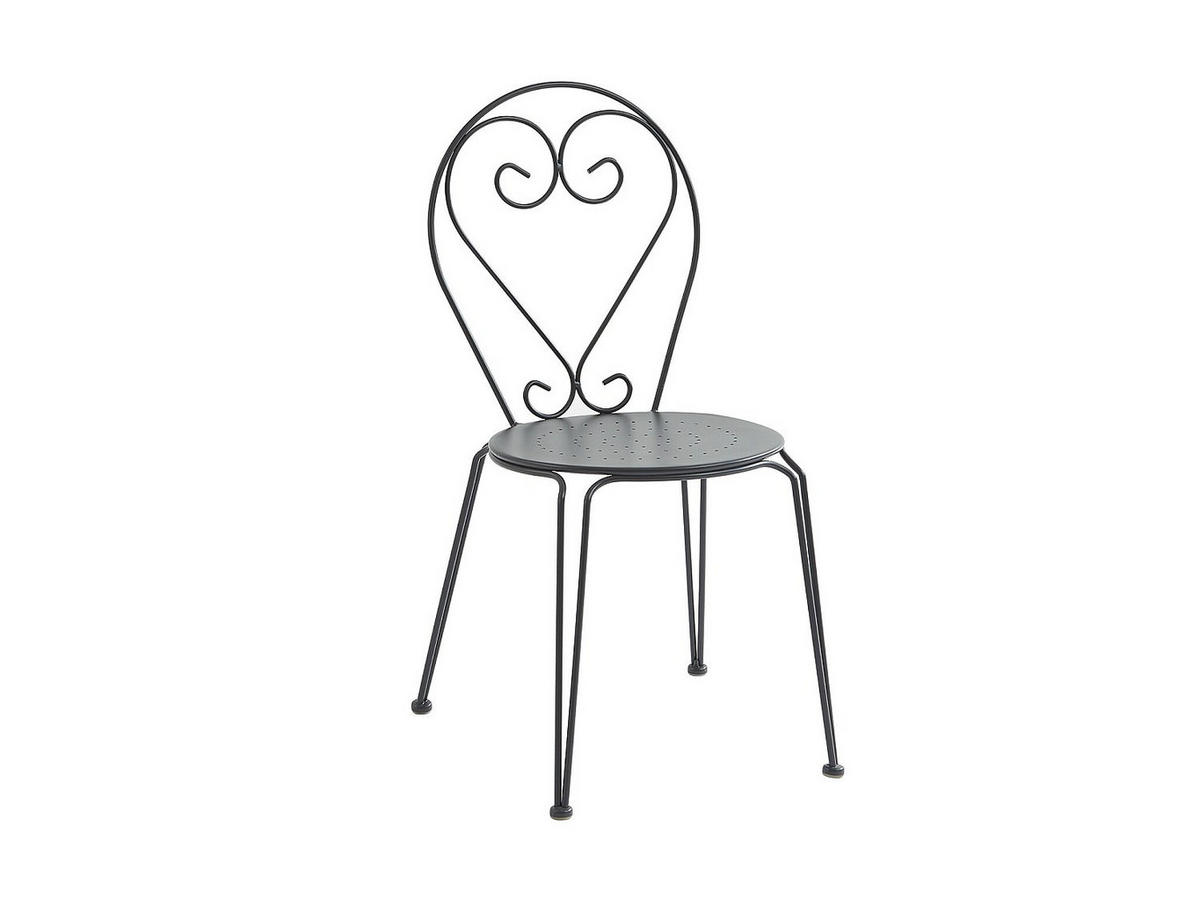 GARTENESSGRUPPE im Set - 4 -Sitzer - Metall - anthrazitgrau - GUERMANTES - Anthrazit, Metall - Vente-Unique