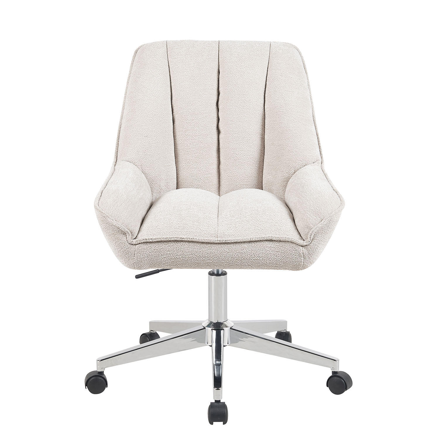 BÜROSTUHL Mika-Megan - Chromfarben/Creme, Textil/Metall (60/85/68cm) - DUBI Möbel