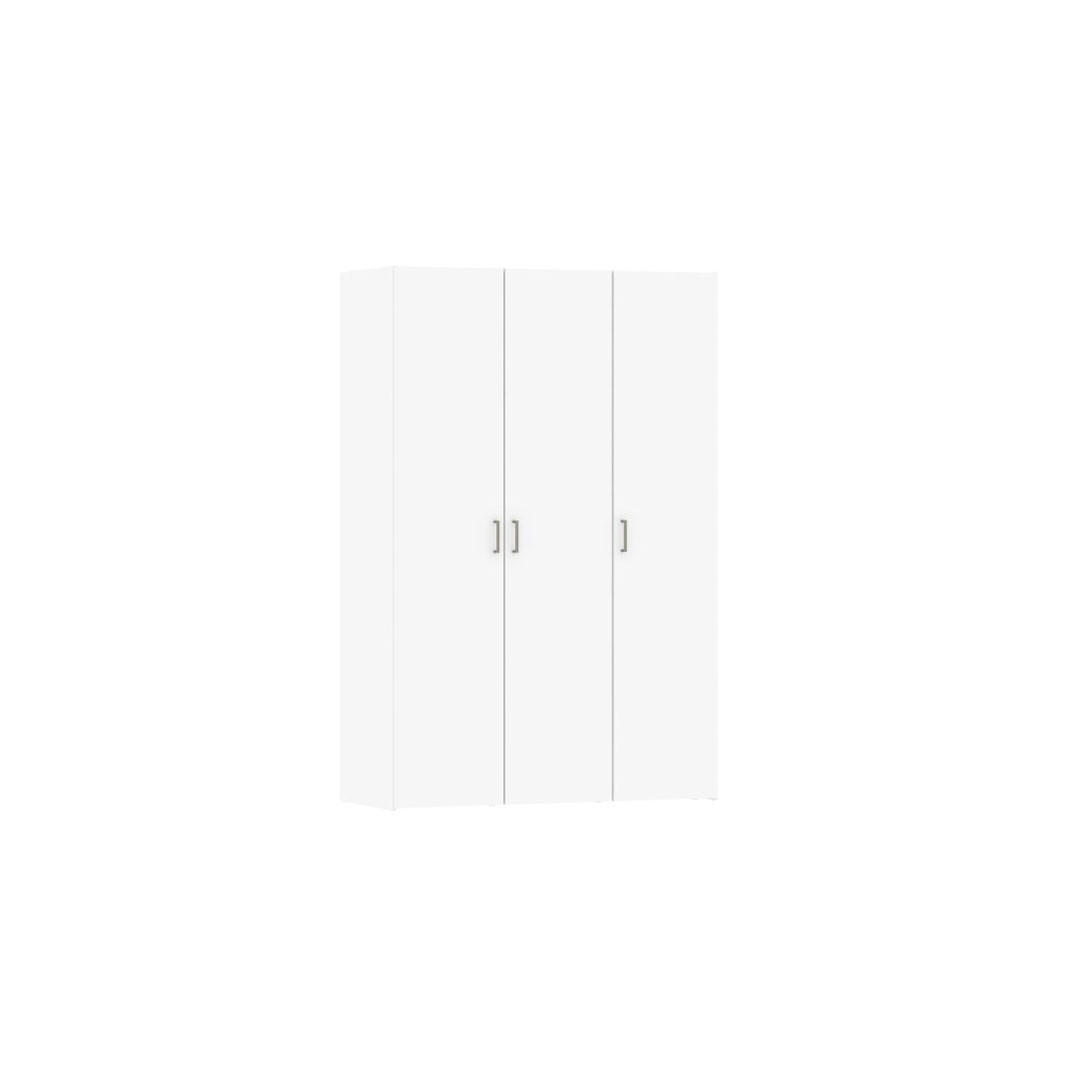 KLEIDERSCHRANK weiß - Weiß, Holzwerkstoff (116/175/49cm) - ebuy24