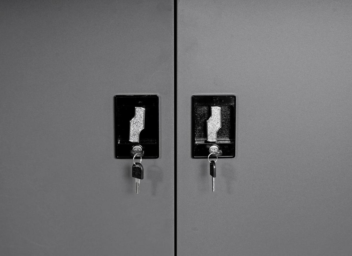 FAHRRADGARAGE rechteckig Anthrazit - Anthrazit, Metall (79/192/122cm) - MCW