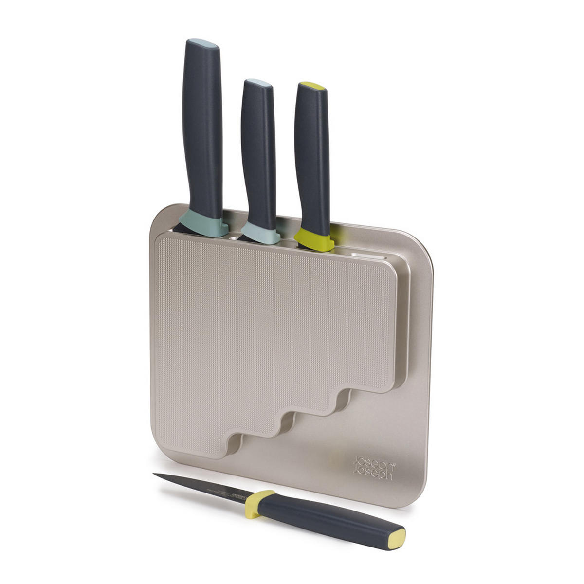 MESSERBLOCK Aufhängbares mit 4 Messern - DoorStore - Multicolor, Kunststoff (22/2/31cm) - Kela