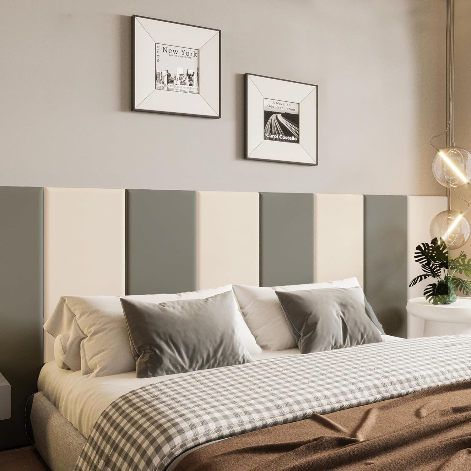 3D-WANDPANEELE Selbstklebende Wandverkleidung aus Kunstleder 60/30cm - Beige, Textil (60/30/3cm) - Vercart