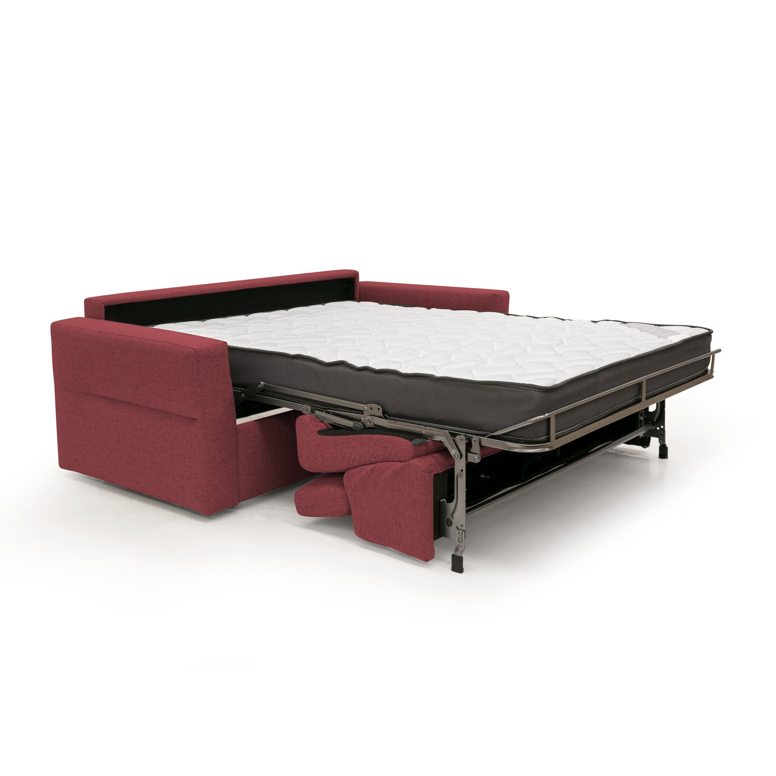 SCHLAFSOFA Avalon - Rot, Textil (220/100/95cm) - Divani.store