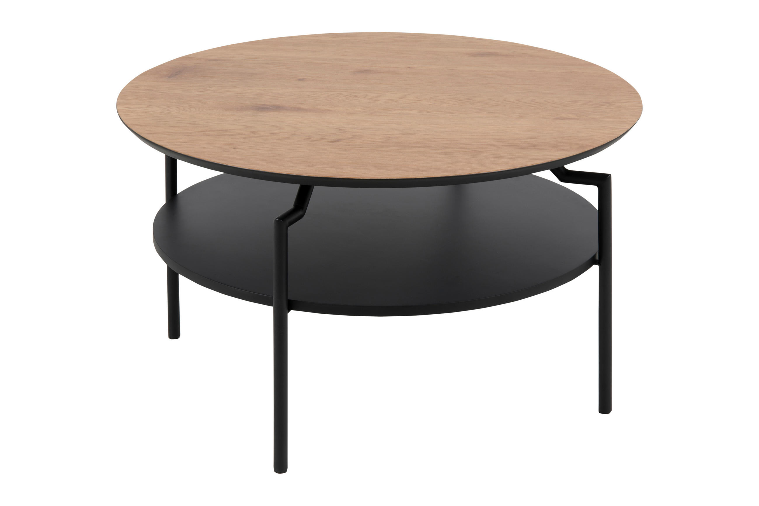 COUCHTISCH Ø80 cm Schwarz - Schwarz, Holzwerkstoff (80/80/45cm) - ebuy24