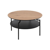 COUCHTISCH Ø80 cm Schwarz - Schwarz, Holzwerkstoff (80/80/45cm) - ebuy24