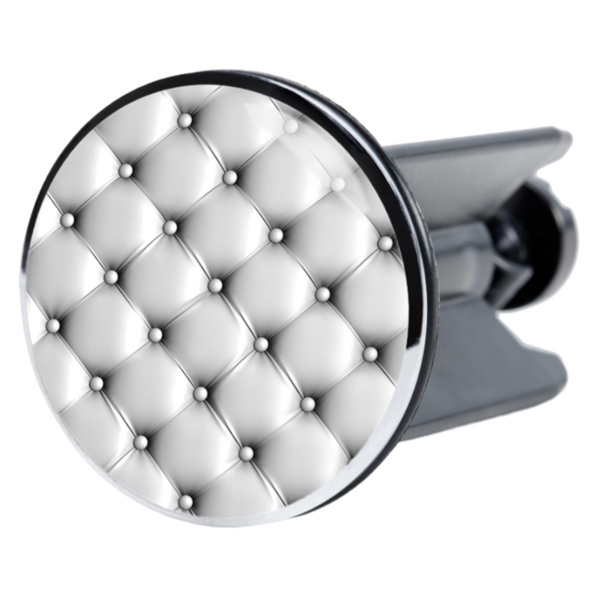 WASCHBECKENSTÖPSEL Comfort - Grau, Kunststoff/Metall (4/7/7cm) - Sanilo