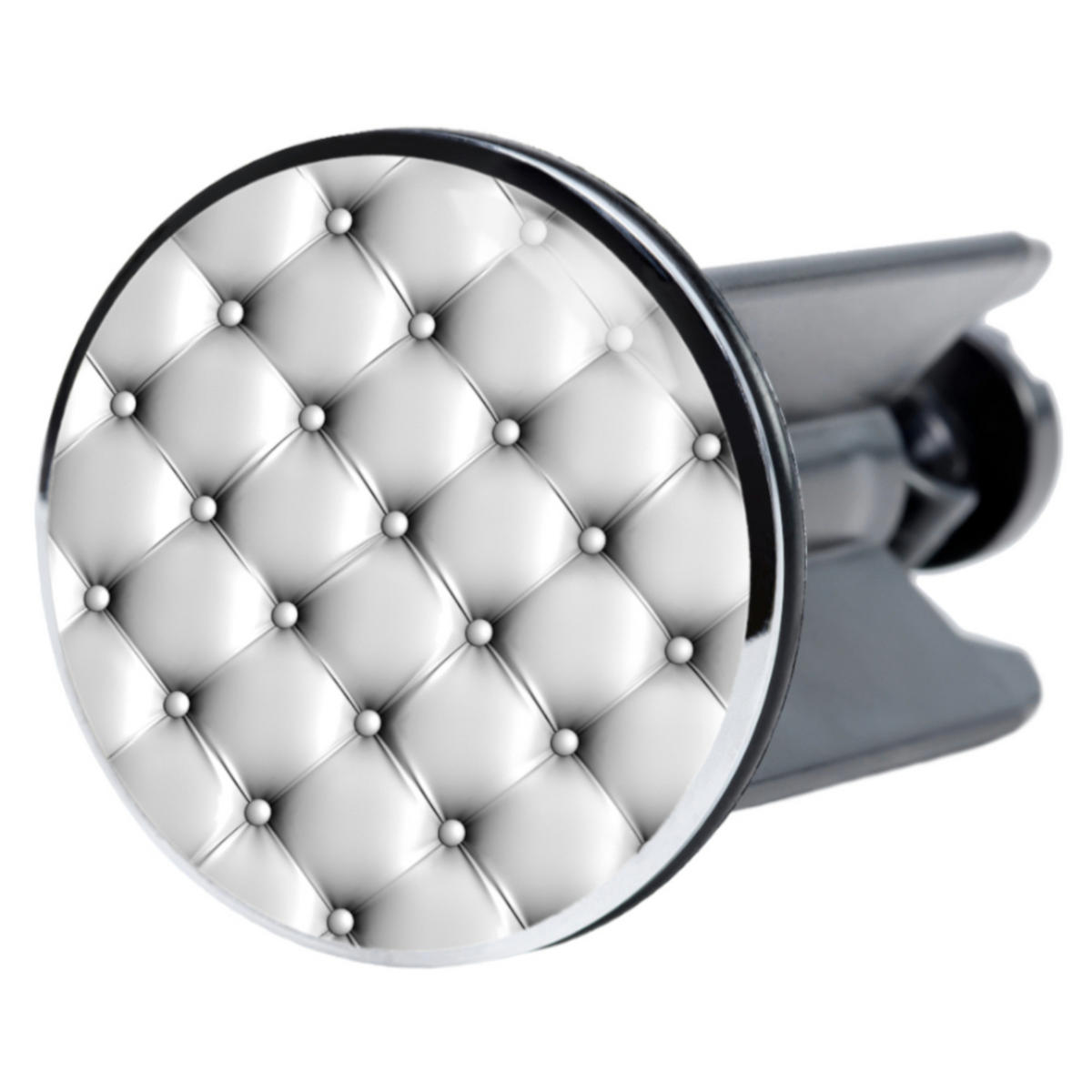 WASCHBECKENSTÖPSEL Comfort - Grau, Kunststoff/Metall (4/7/7cm) - Sanilo