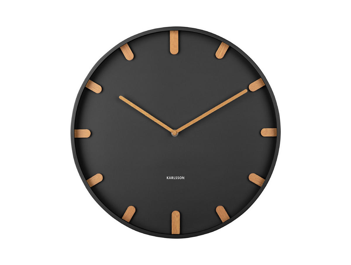 WANDUHR Grace Ø40 cm - Schwarz, Metall (40/40/4.5cm) - Karlsson