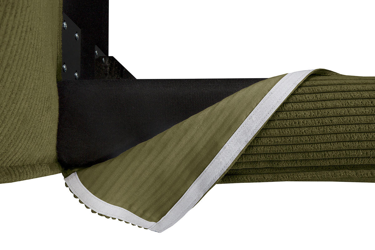 WECHSELBEZUG für Polsterbett - Olivgrün, Textil (180/200cm) - home24