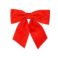 WEIHNACHTSSCHLEIFE MEGA Rot, 67 × 72 cm, Stoff, für Weihnachtsbaum und Dekoration - Rot, Naturmaterialen (67/72/1cm) - LAALU