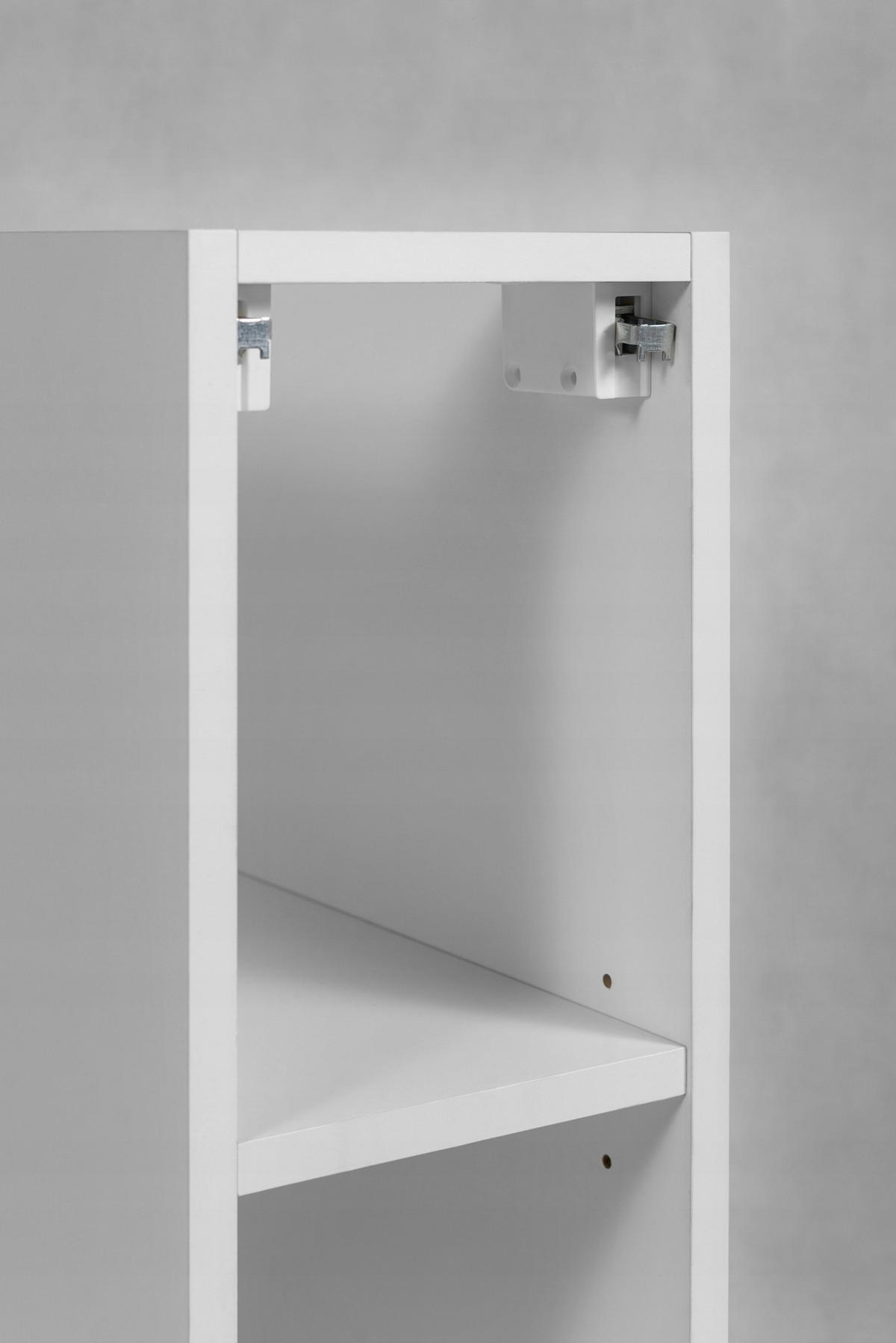 WASCHBECKUNTERSCHRANK MODERN 100 cm mit Arbeitsplatte Farbe: Weiß mit einem Regal Farbe: Weiß - Weiß - Weiß, Holzwerkstoff (100/57/46cm) - Rodan