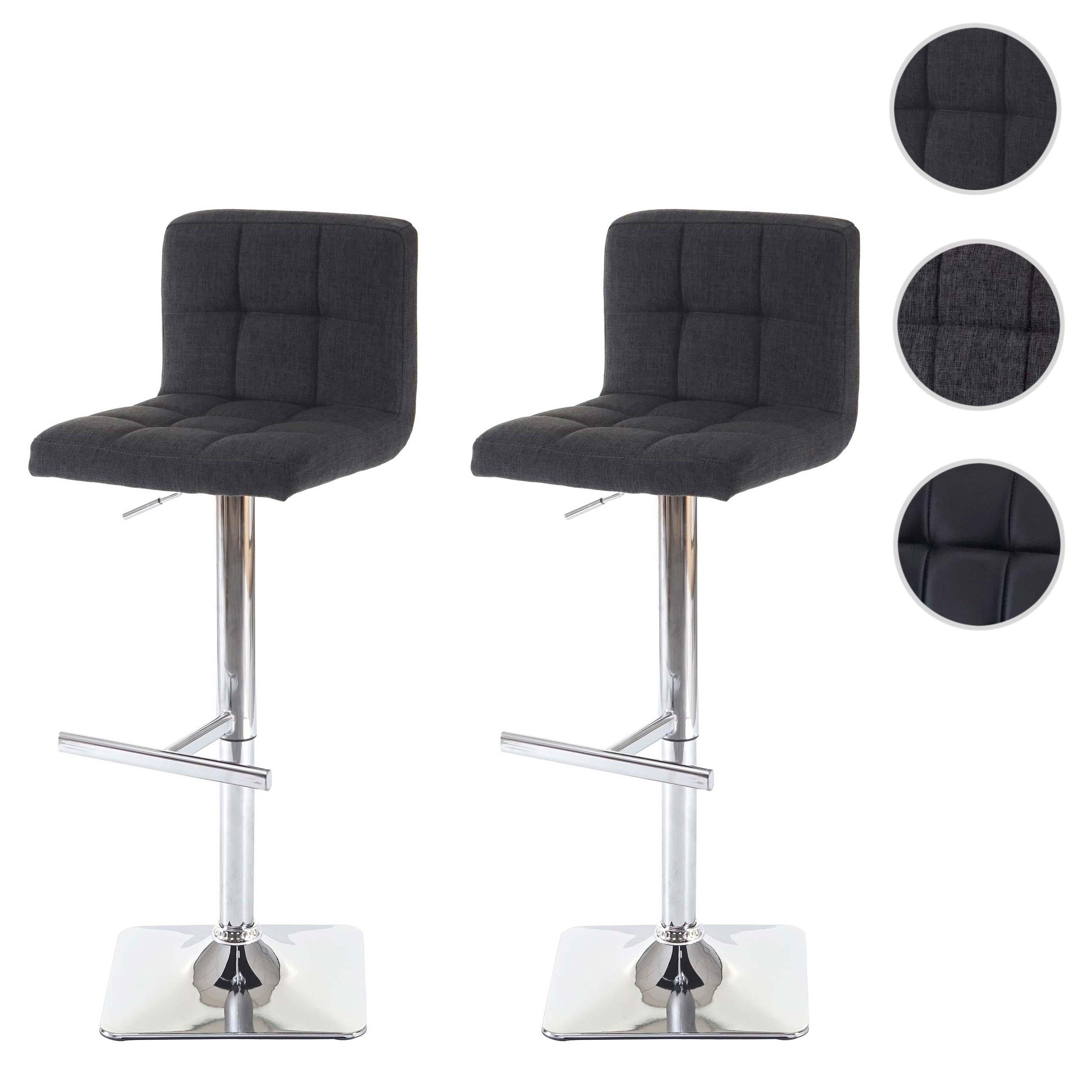 BARHOCKER Anthrazit 2er-Set - Anthrazit, Textil (40/110/43cm) - MCW