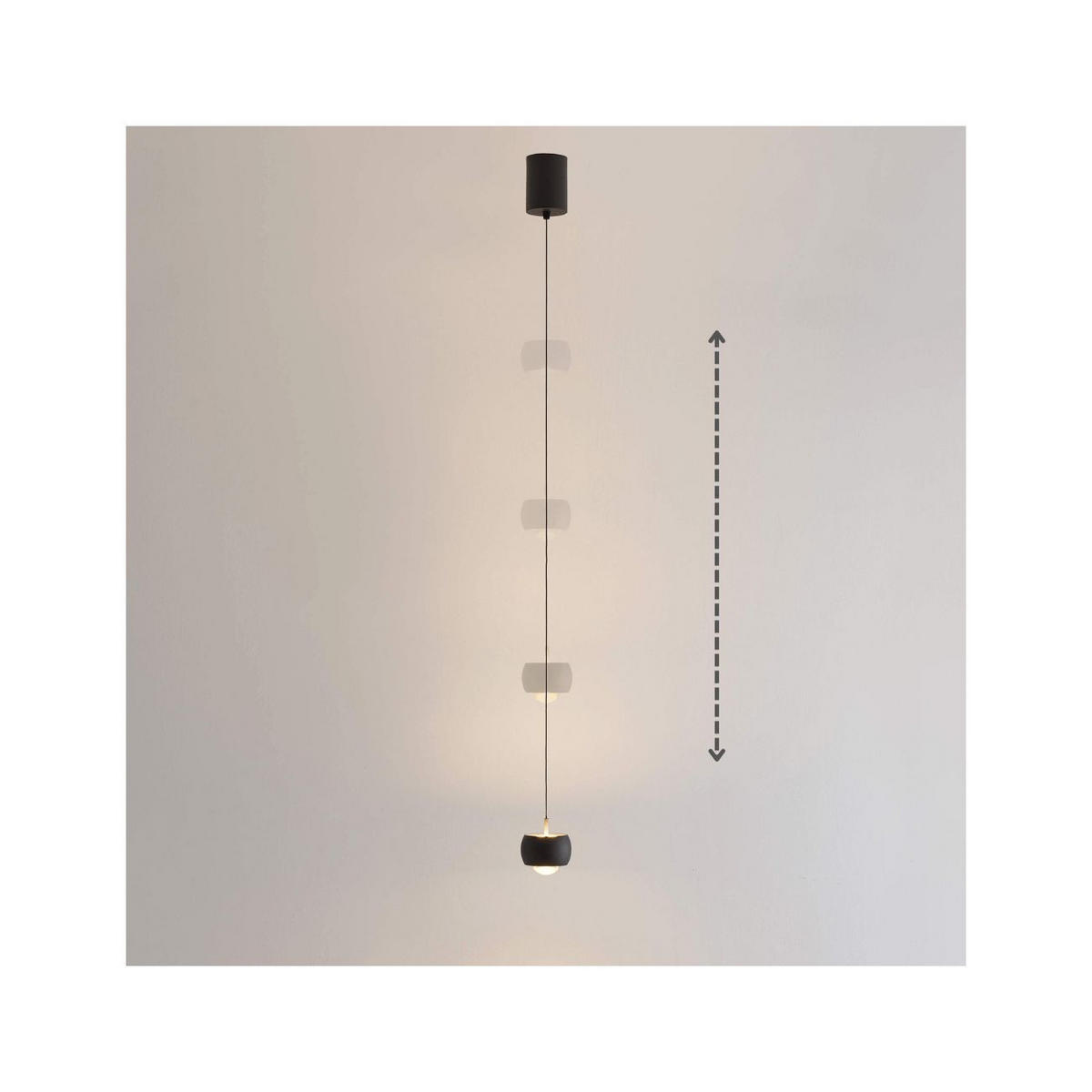 HÄNGELEUCHTE Finn, Schwarz, 7.7cm - Schwarz, Metall (7/9/7.7cm) - KOSILUM