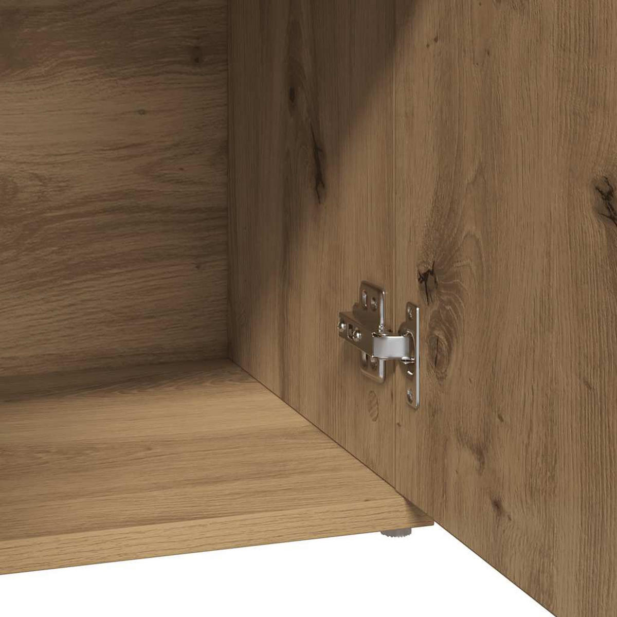 SIDEBOARD mit 3 Türen, 2 Schubladen 91/29,5/75 cm aus Holzwerkstoff Artisan-Eiche Dekor - Eiche Artisan, Holz (91/75/29.5cm) - vidaXL