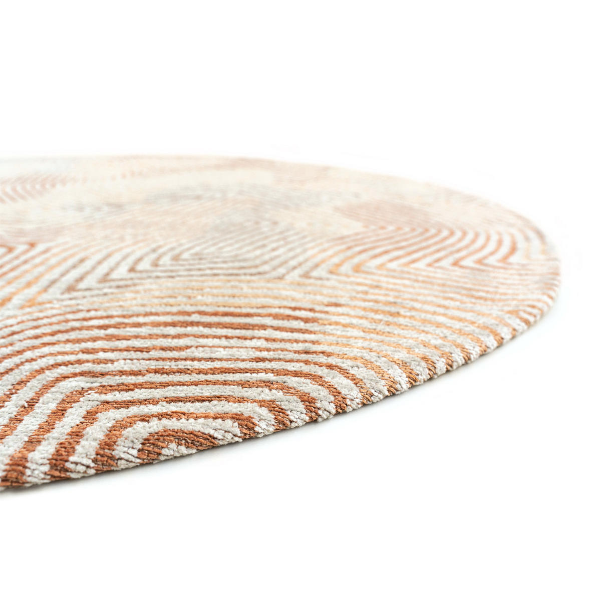 TEPPICH Indian Sand Coral 240/240 cm - Rot, Textil (240/240cm) - Louis De Poortere