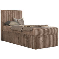 JUGENDBETT TILIO 90/200 - Braun - H4 - Links Seite - Braun, Textil (90/200cm) - MKS