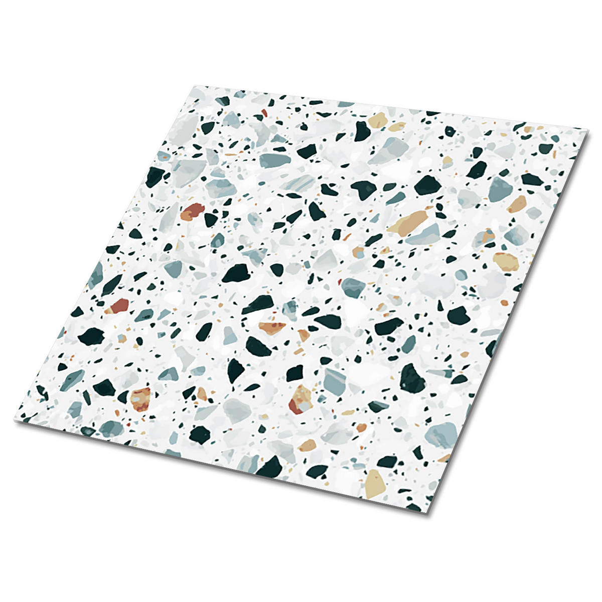 FLIESENAUFKLEBER 9 Stück 30x30 cm selbstklebend Klassischer italienischer Boden - Grau, Textil (30/1.6/30cm) - TULUP