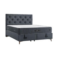 POLSTERBETTSET Active 160x200 Anthrazit - Anthrazit, Textil/Metall (160/200cm) - Villa Möbel