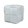 POUF Wiki hellgrau 43/43/43 cm Textil - Hellgrau, Textil (43/43/43cm) - Mondex