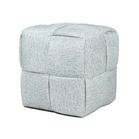 POUF Wiki hellgrau 43/43/43 cm Textil - Hellgrau, Textil (43/43/43cm) - Mondex