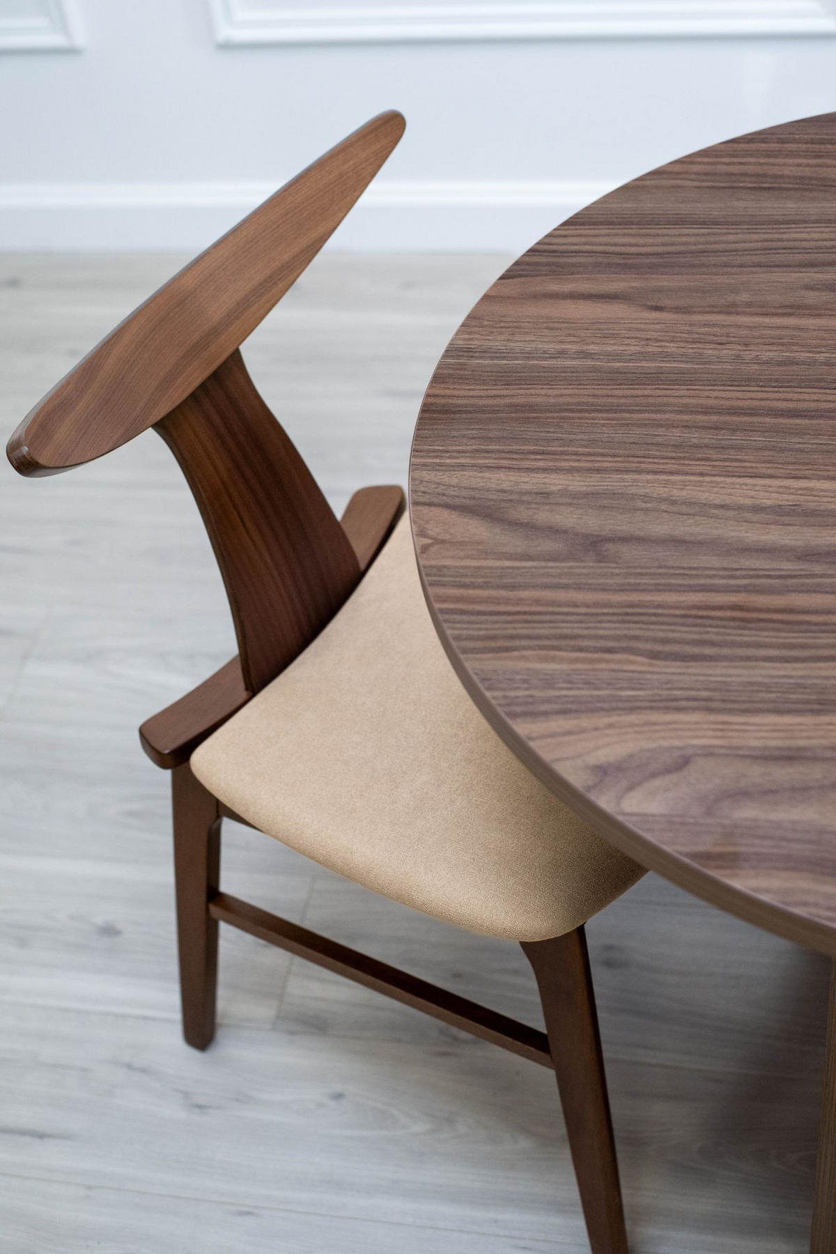 ESSTISCH Ovo Holzoptik Nussbaum Wisconsin 204/90/75 cm - Braun, Holzwerkstoff (204/90/75cm) - Selsey