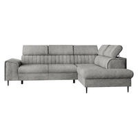 ECKSOFA Kadurin, Seite: Rechts - Schwarz/Grau, Holz/Kunststoff (276/206cm) - MIRJAN24
