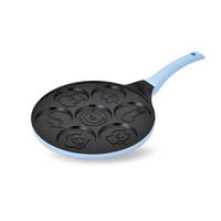 PFANNKUCHENPFANNE Schwarz 46.5/26/1.3 cm MR1222C - Schwarz, Metall (26cm) - Maestro 