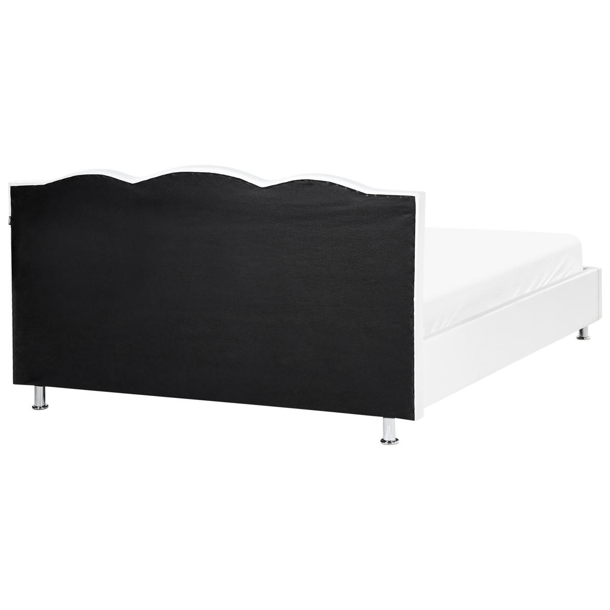 BETT 160/200cm Weiß Metz - Weiß, Textil (160/200cm) - Beliani