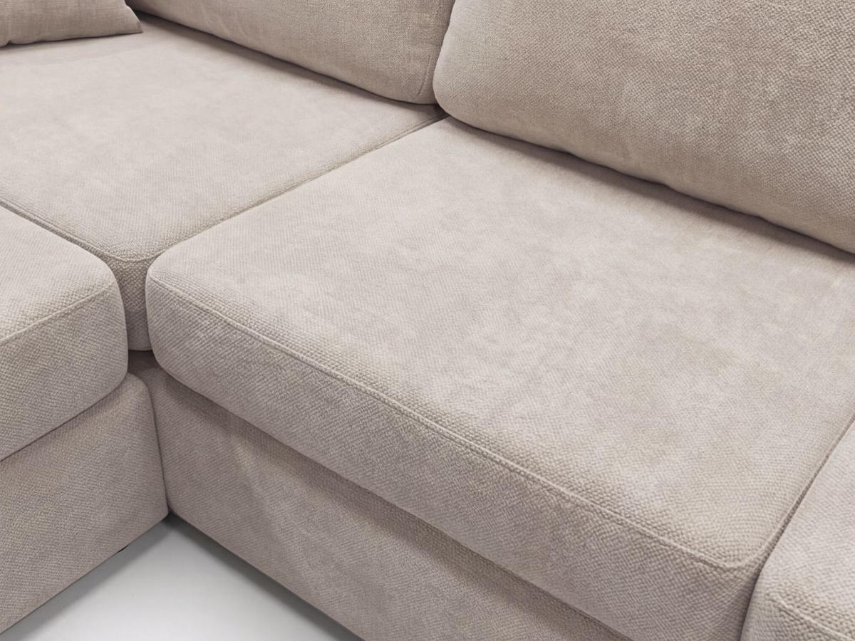 ECKSOFA Nesto Biege Links - Beige, Holz/Textil (260/165cm) - Graingold