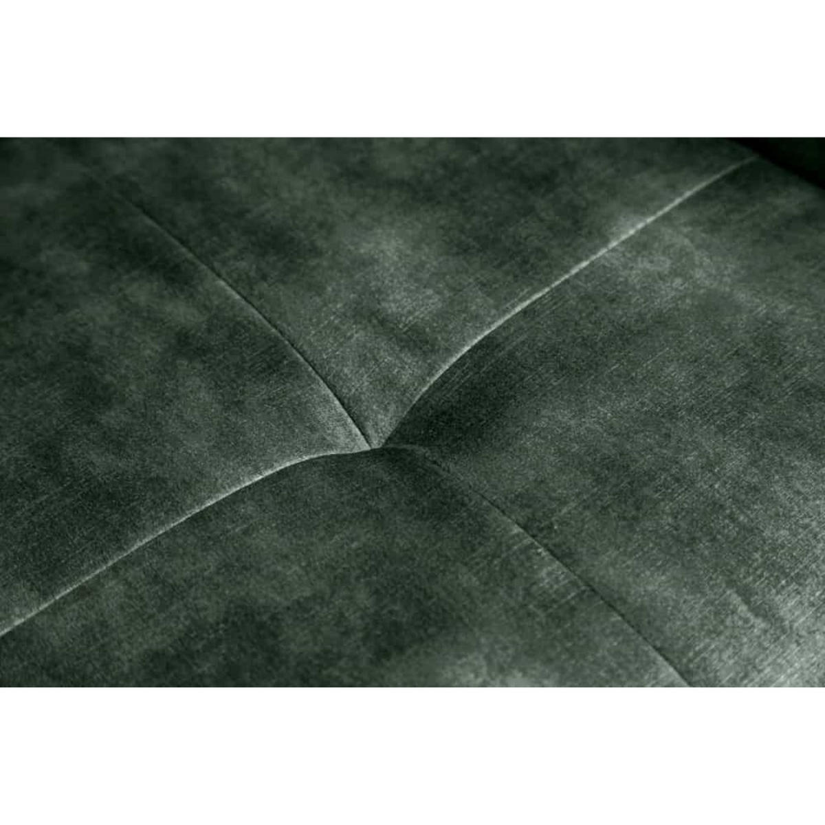 ARMLEHNSTUHL EUPHORIA Samt Dunkelgrün, Schwarz - Dunkelgrün/Schwarz, Textil/Metall (58/82/60cm) - riess-ambiente