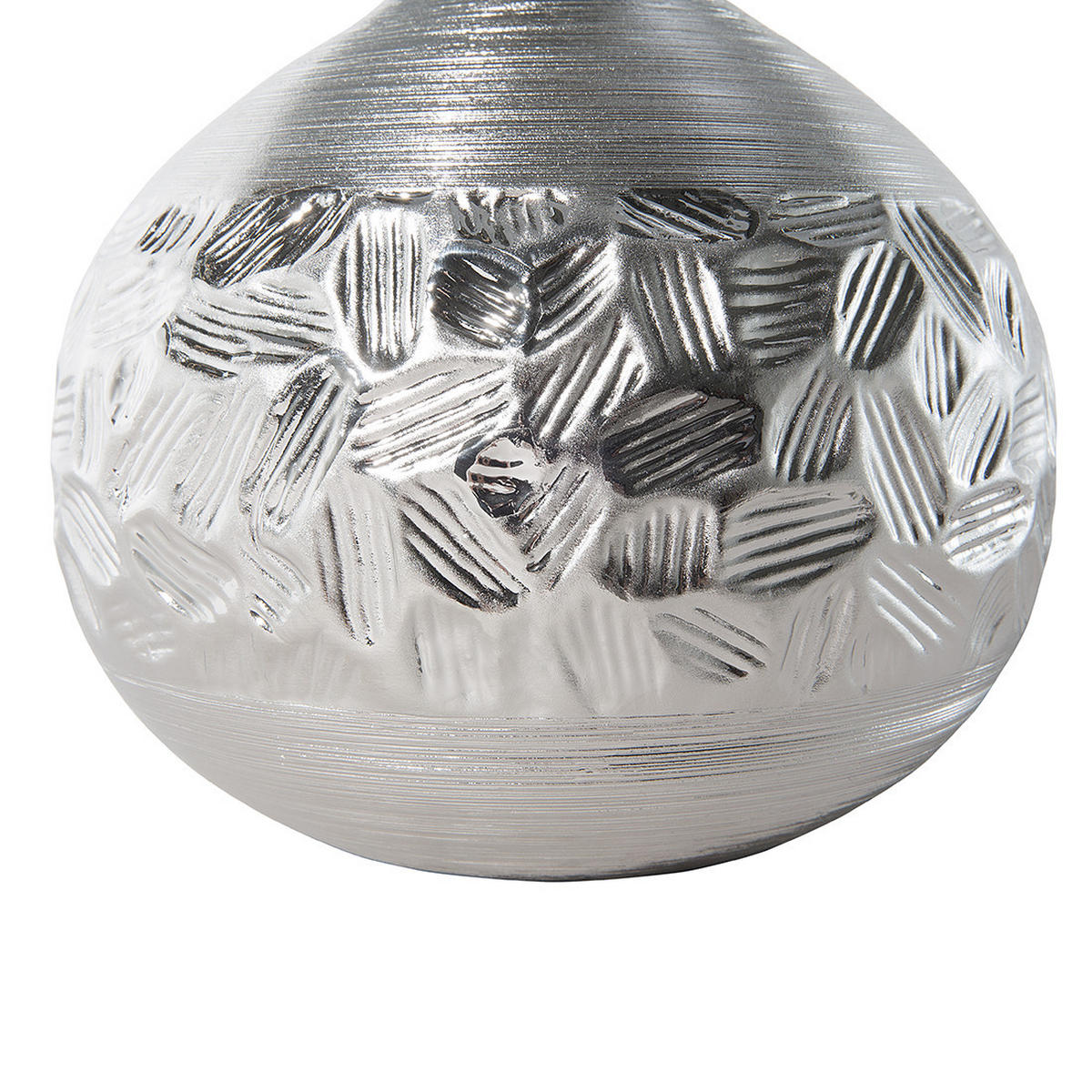 TISCHLAMPE Yakima 28/28/43 cm - Grau, Keramik (28/28/43cm) - Beliani