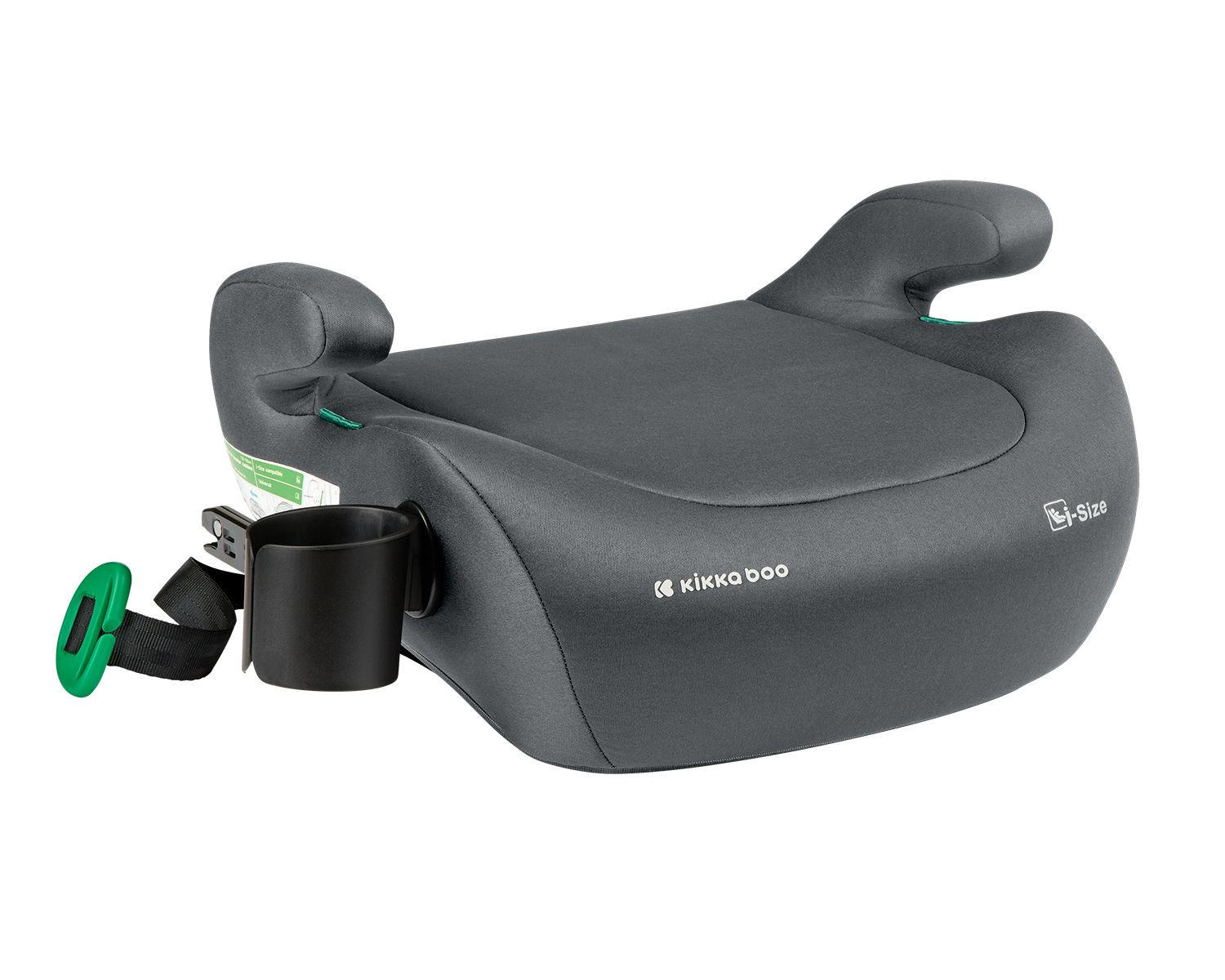KINDERSITZ i-Tip Isofix 125-150 cm grau dunkelgrau Armlehne, i-Size Kindersitz, Sicherheitsgurt, vorwärts gerichtet - Grau, Kunststoff (42/21/35cm) - Kikka boo