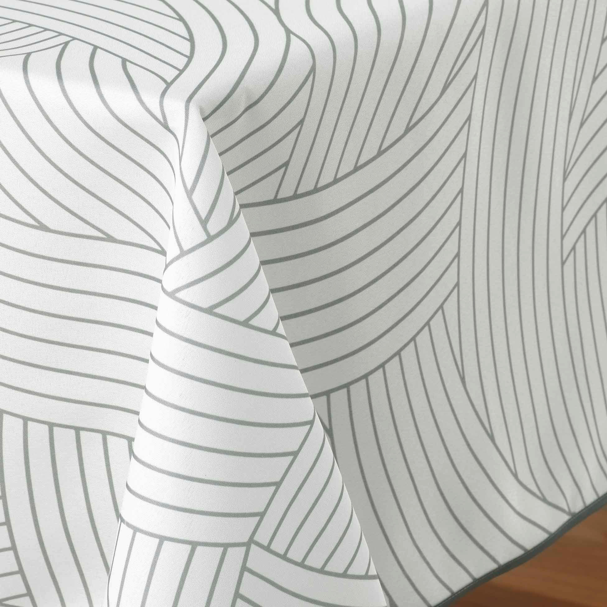 TISCHDECKE Linea 150/240 cm - Weiß, Textil (150/240cm) - Douceur d´intérieur