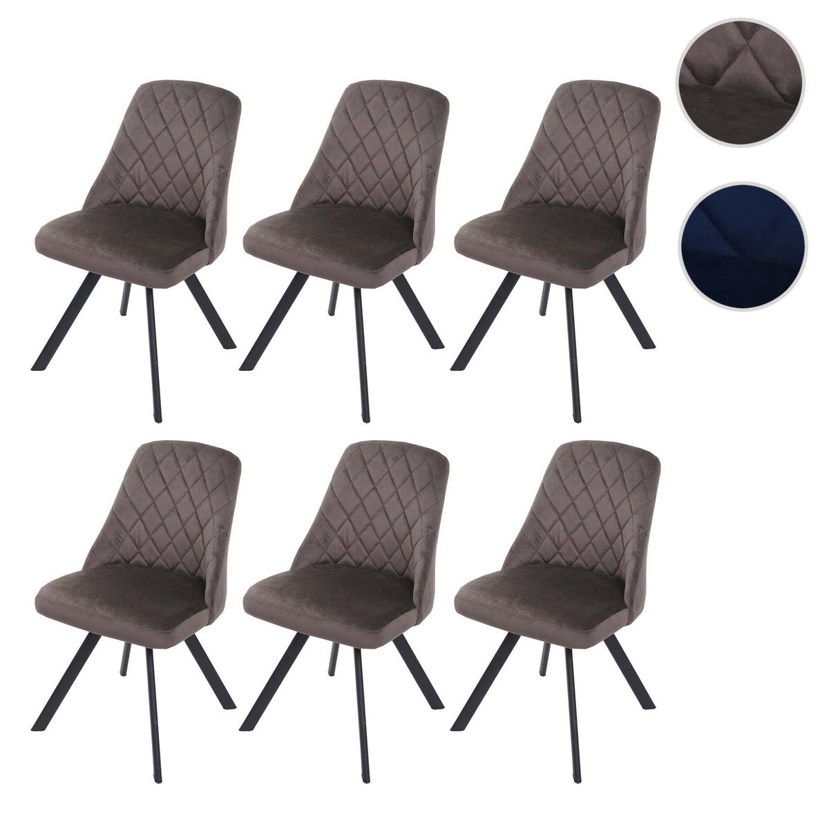 ESSZIMMERSTUHL Dunkelbraun - Dunkelbraun, Textil (48/84/51cm) - MCW