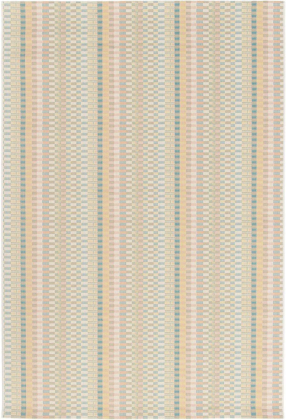 OUTDOORTEPPICH In Pastelltönen Manila 80/150 cm - Pastellblau/Pastellgrün, Kunststoff/Textil (80/150cm) - Atticgo