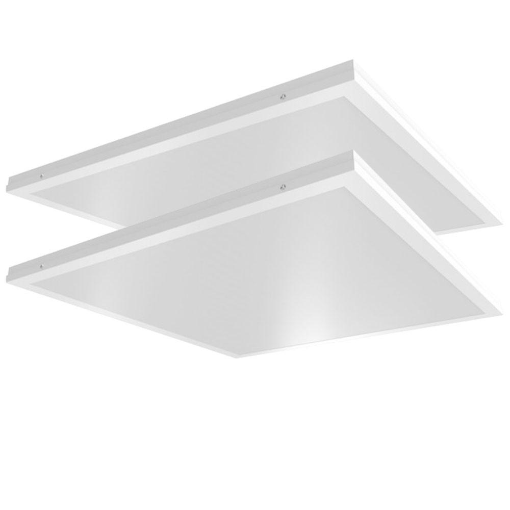 LED DECKENLEUCHTE Weiß 2er Set - Weiß, Metall (59.5/59.5/3.3cm)