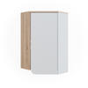 ECKHÄNGESCHRANK Karen Sonoma/Weiß 42.4 x 75 cm - Weiß/Sonoma Eiche, Holzwerkstoff (42.4/75/42.4cm) - Vicco