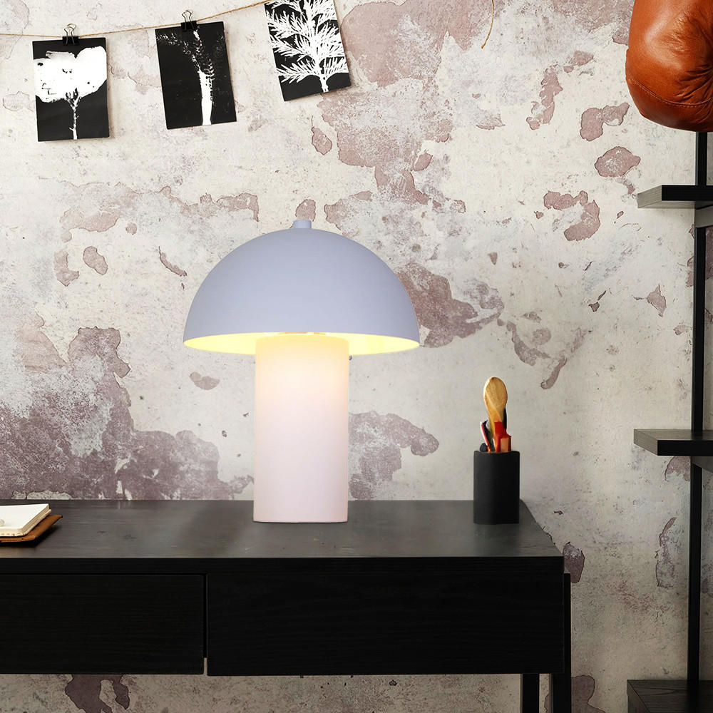 LED TISCHLEUCHTE Retro Weiß - Weiß, Metall (20/20/26cm) - Nowa