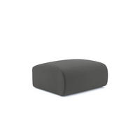 SITZKISSEN Bouclé-Stoff Graphitgrau 75cm - Graphitfarben/Grau, Textil (75/45/75cm) - Sia Home