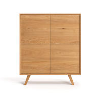 REGAL Quatro aus massivem Eichenholz - Eichefarben/Naturfarben, Holz (120/140/50cm) - Danzz